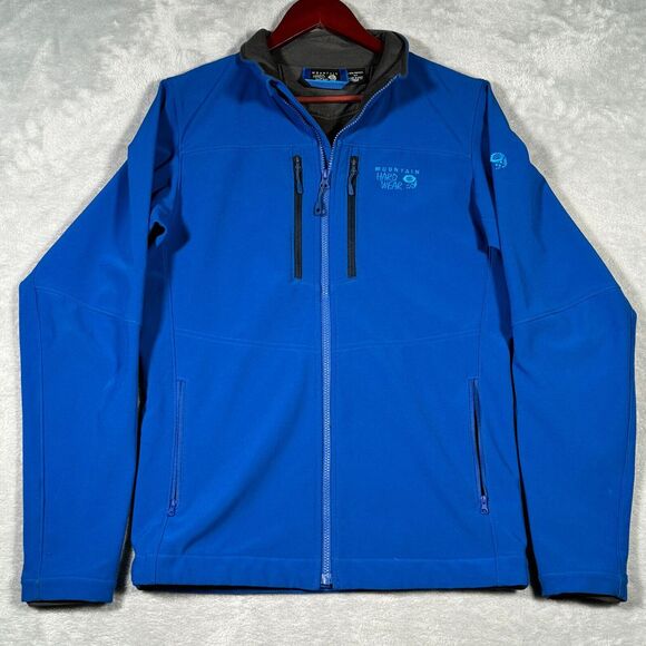 Mountain Hardwear Other - Mountain Hardwear Jacket Mens Small‎ Blue Softshell Full Zip Hueco